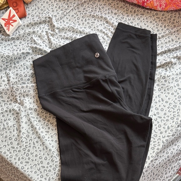 Lululemon Black Yoga Leggings - Picture 1 of 1